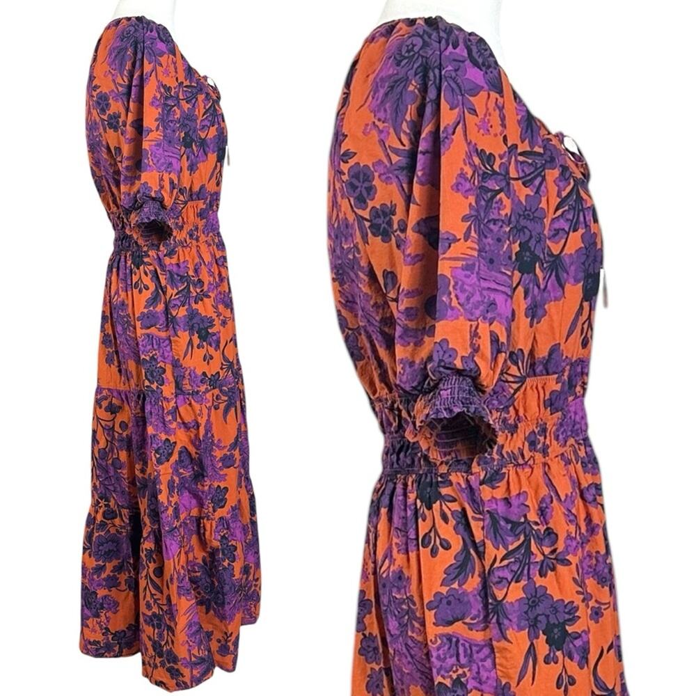 Anthropologie The Somerset Maxi Dress: Puff-Sleeve Edition Size Large Floral - Picture 8 of 14